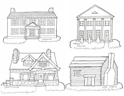 Preview of Free Printable American Paper Town 