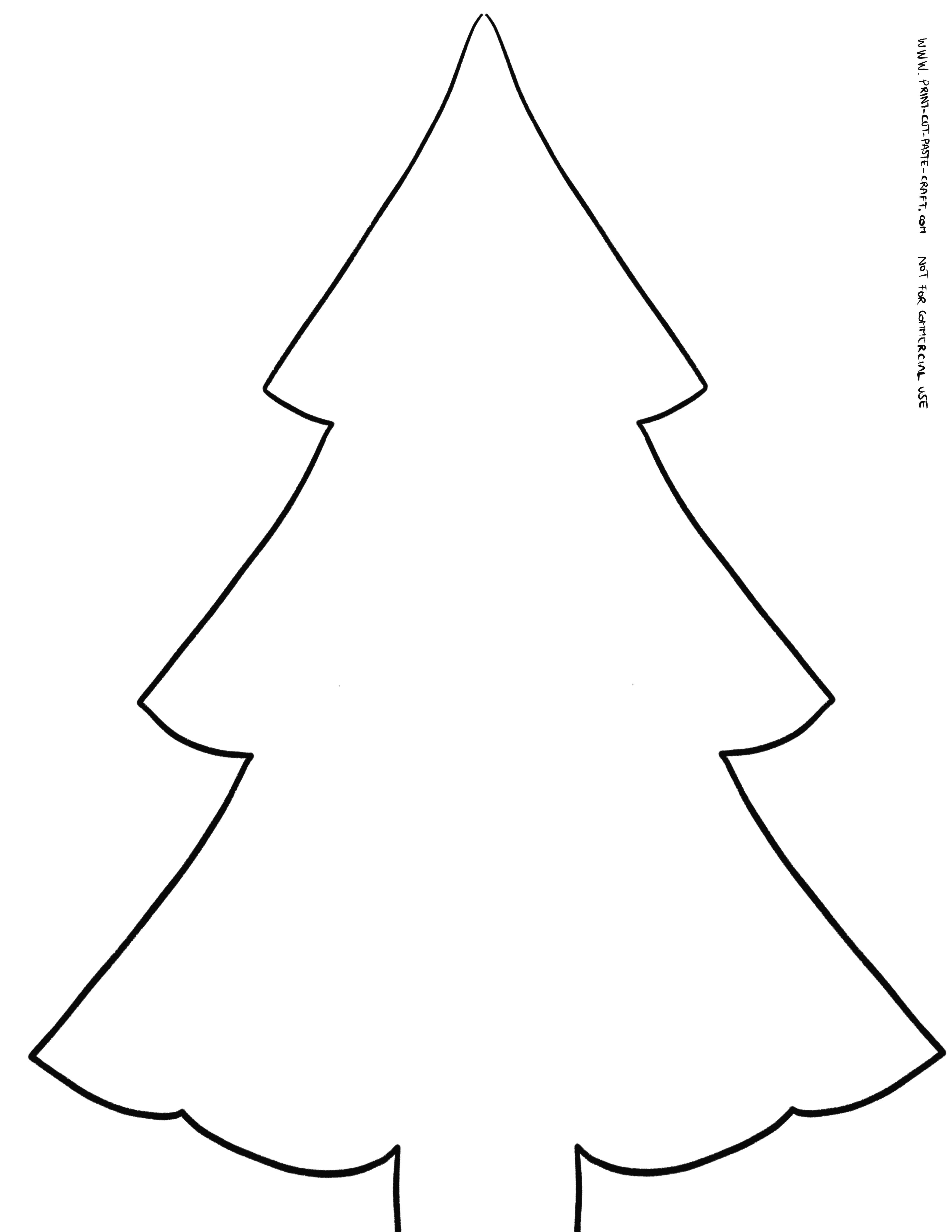 Free printable Christmas tree by www.print-cut-paste-craft.com