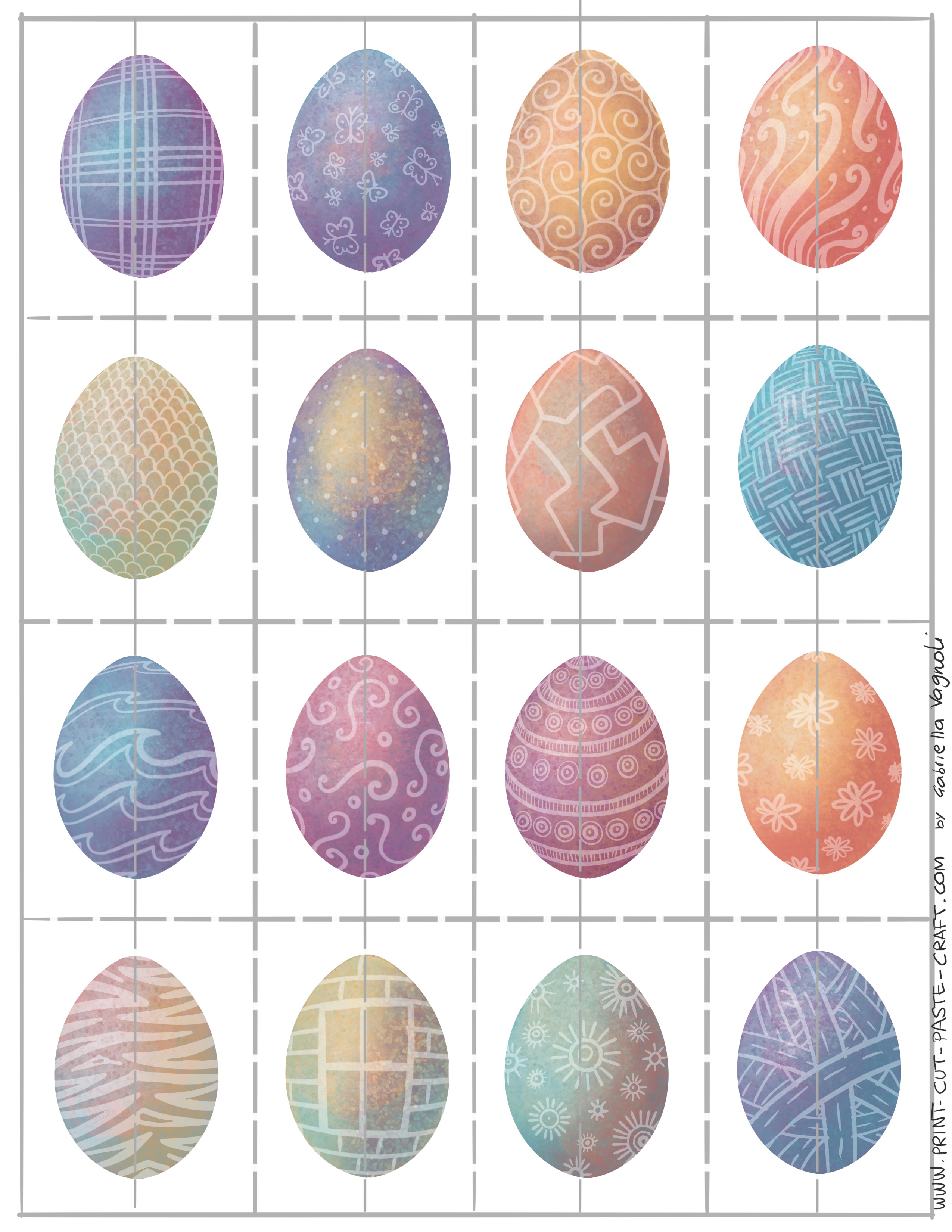 Free Printable Easter Egg Matching Game